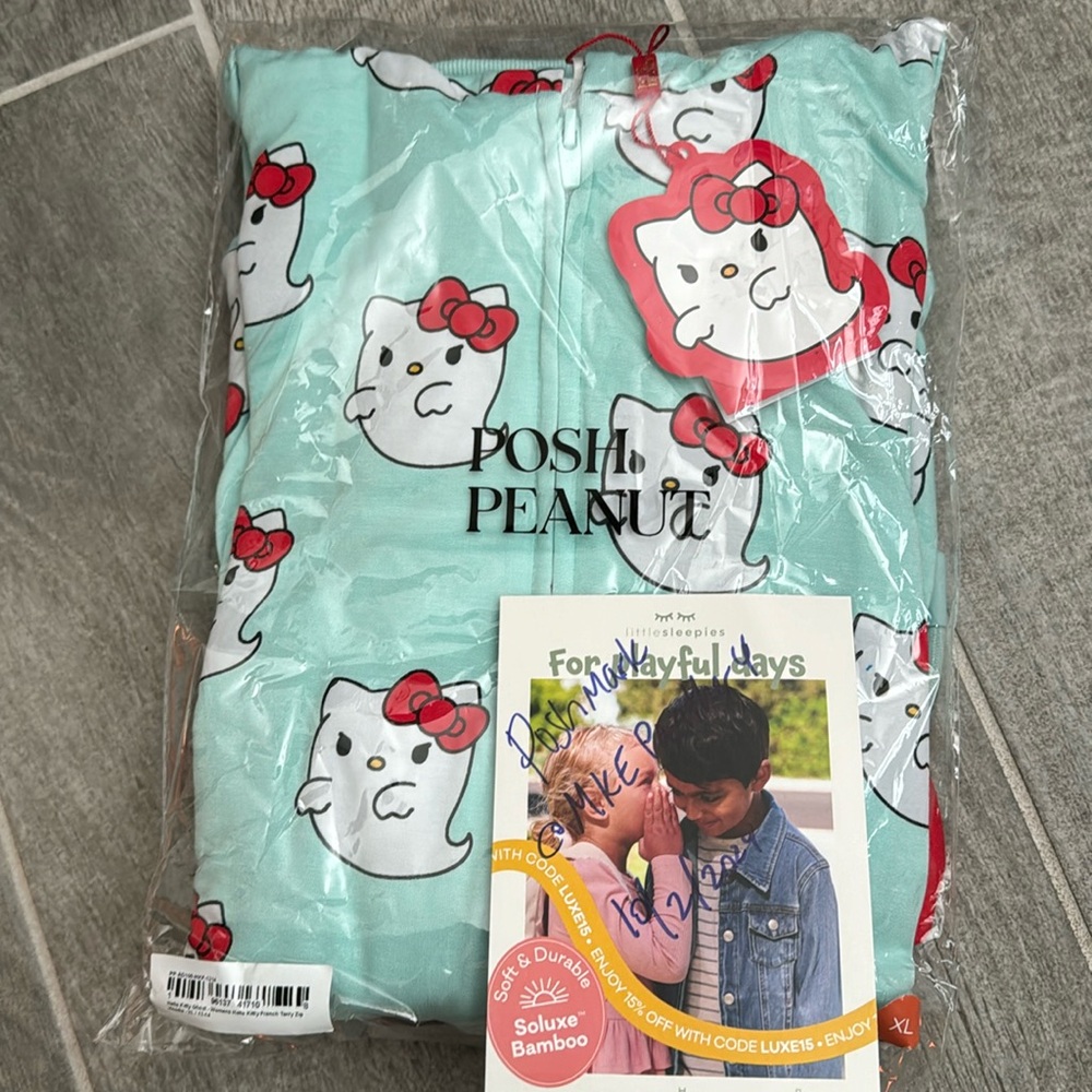 Posh Peanut French terry Hello Kitty Halloween zip up hoodie